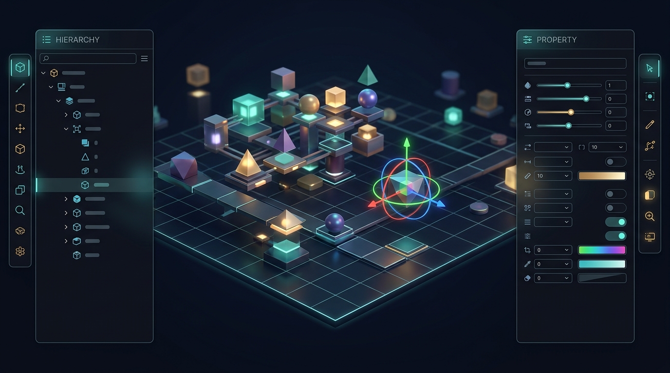 Maker – 3D Level Editor Concept
